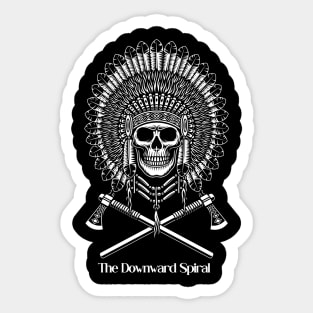 the downward spiral Sticker